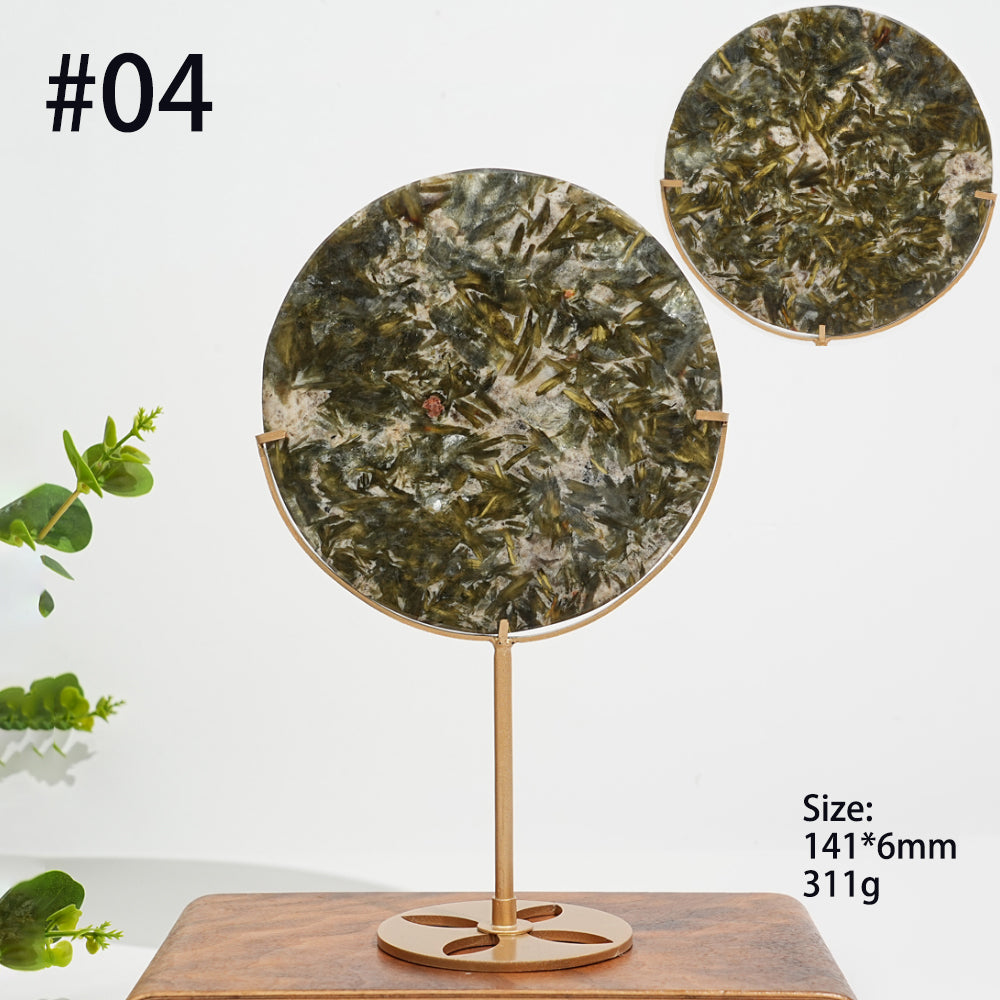 Unique,Natural Phlogopite Crystal Disc With Stand