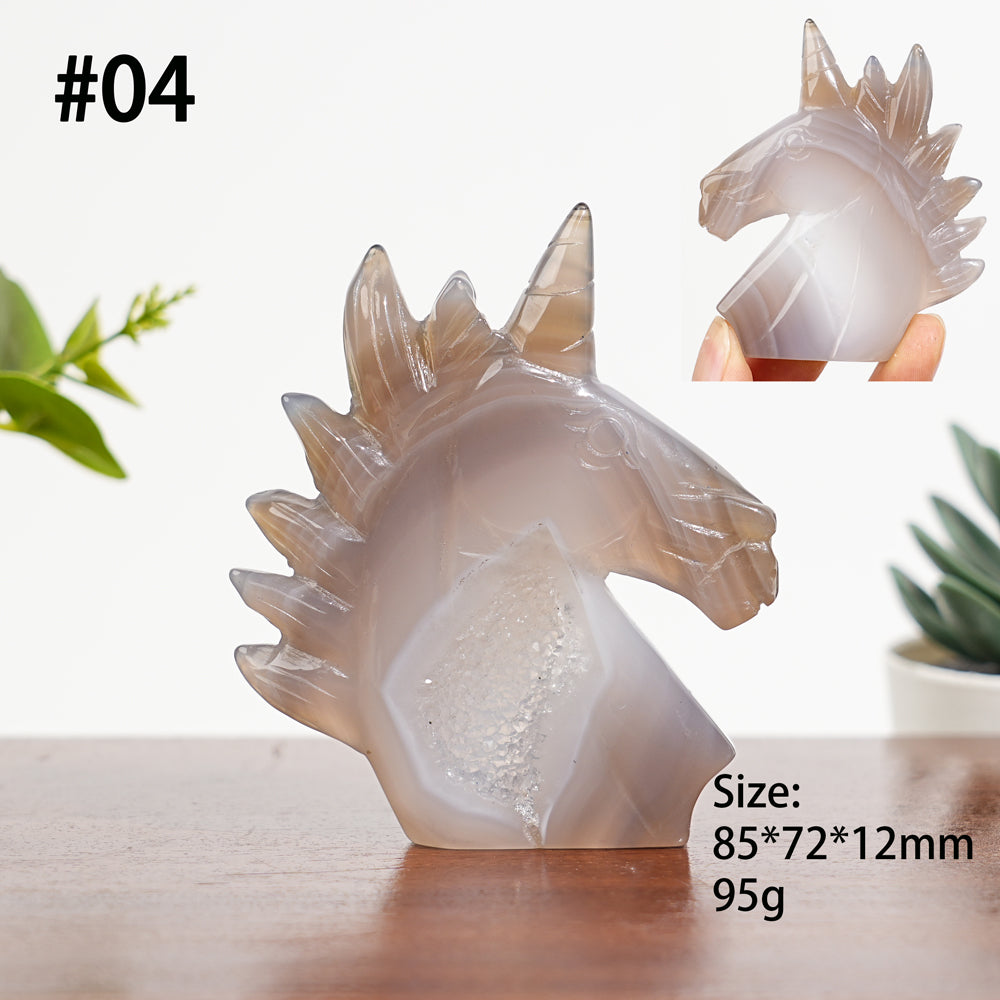 Unique, Agate Geode Unicorn