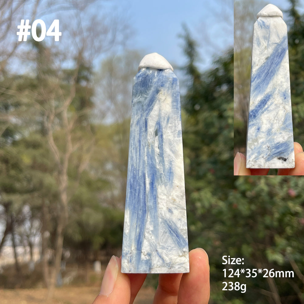 Unique,Natural Crystal Blue Kyanite Point