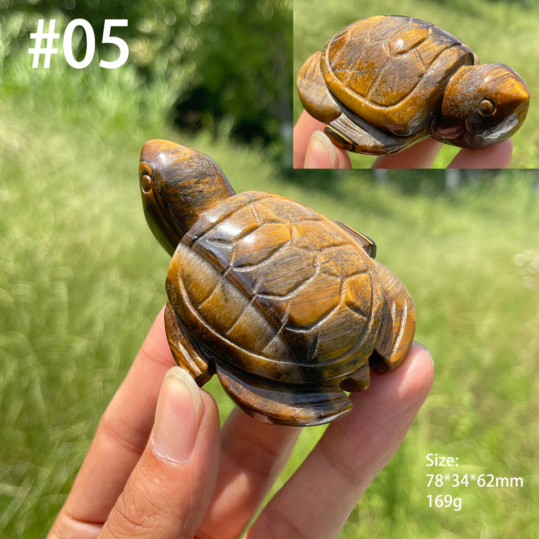 Unique,Natural Crystal Tiger Eye Animal Carving