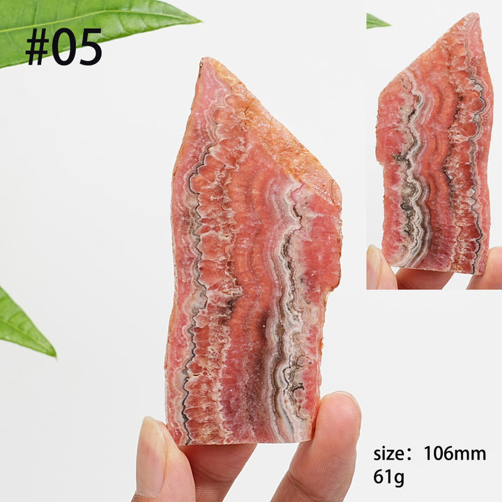Unique,Natural Rhodochrosite Crystal Slice