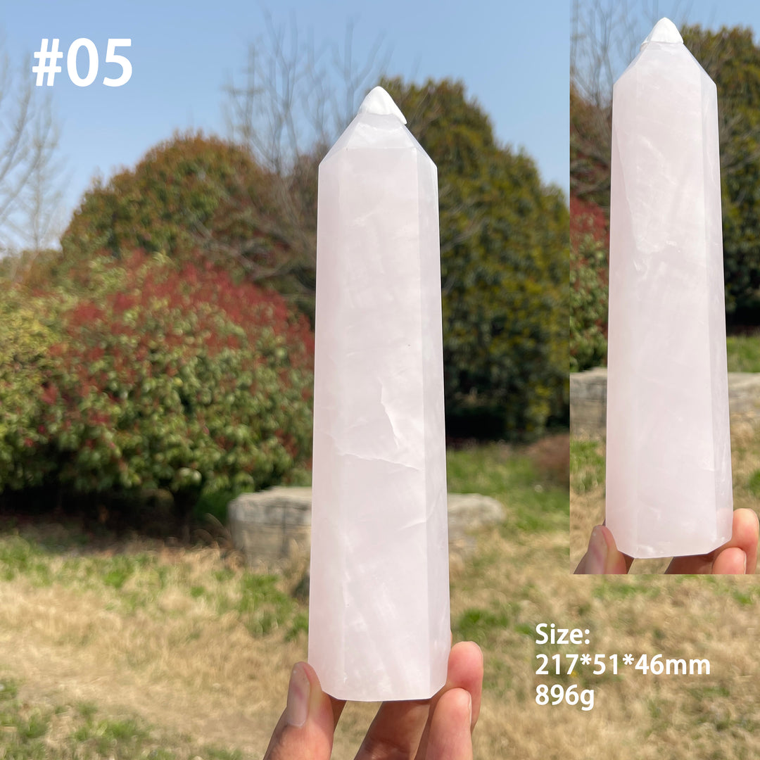 Unique,Natural Crystal Pink Calcite Point