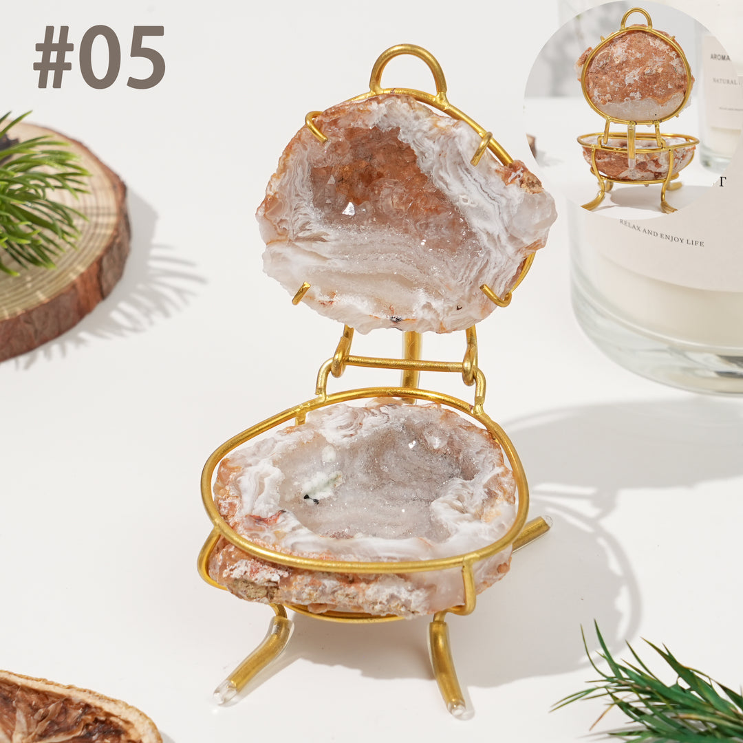 Unique, Natural Agate Geode Treasure Basin