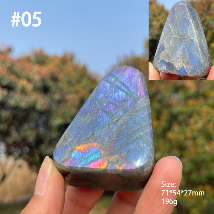 Unique,Natural Crystal Labradorite Ornament