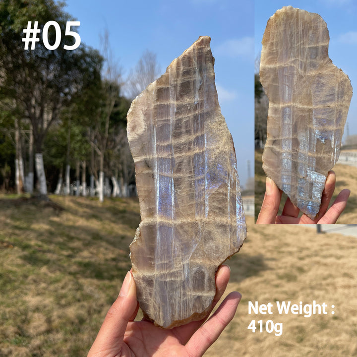 Unique,Natural Crystal Moonstone Slices