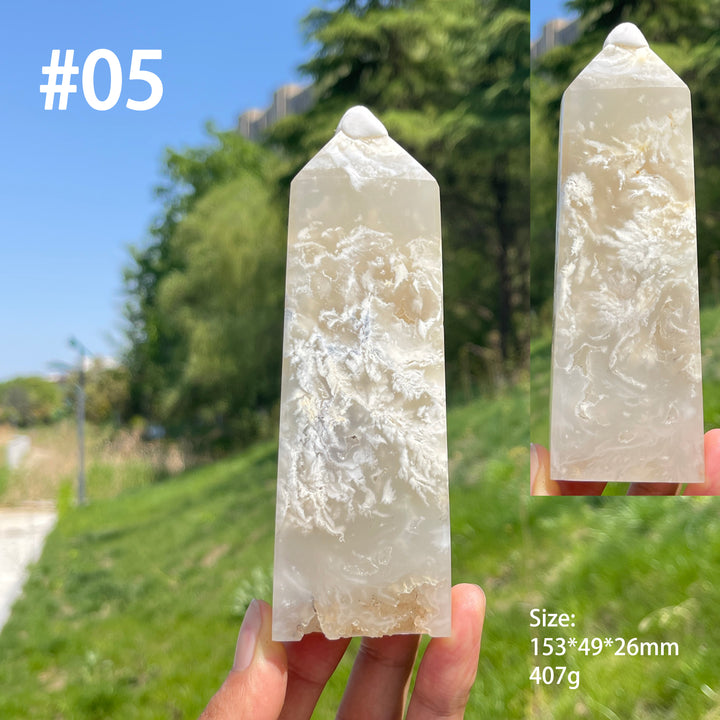Unique,Natural Feather Agate Crystal Point