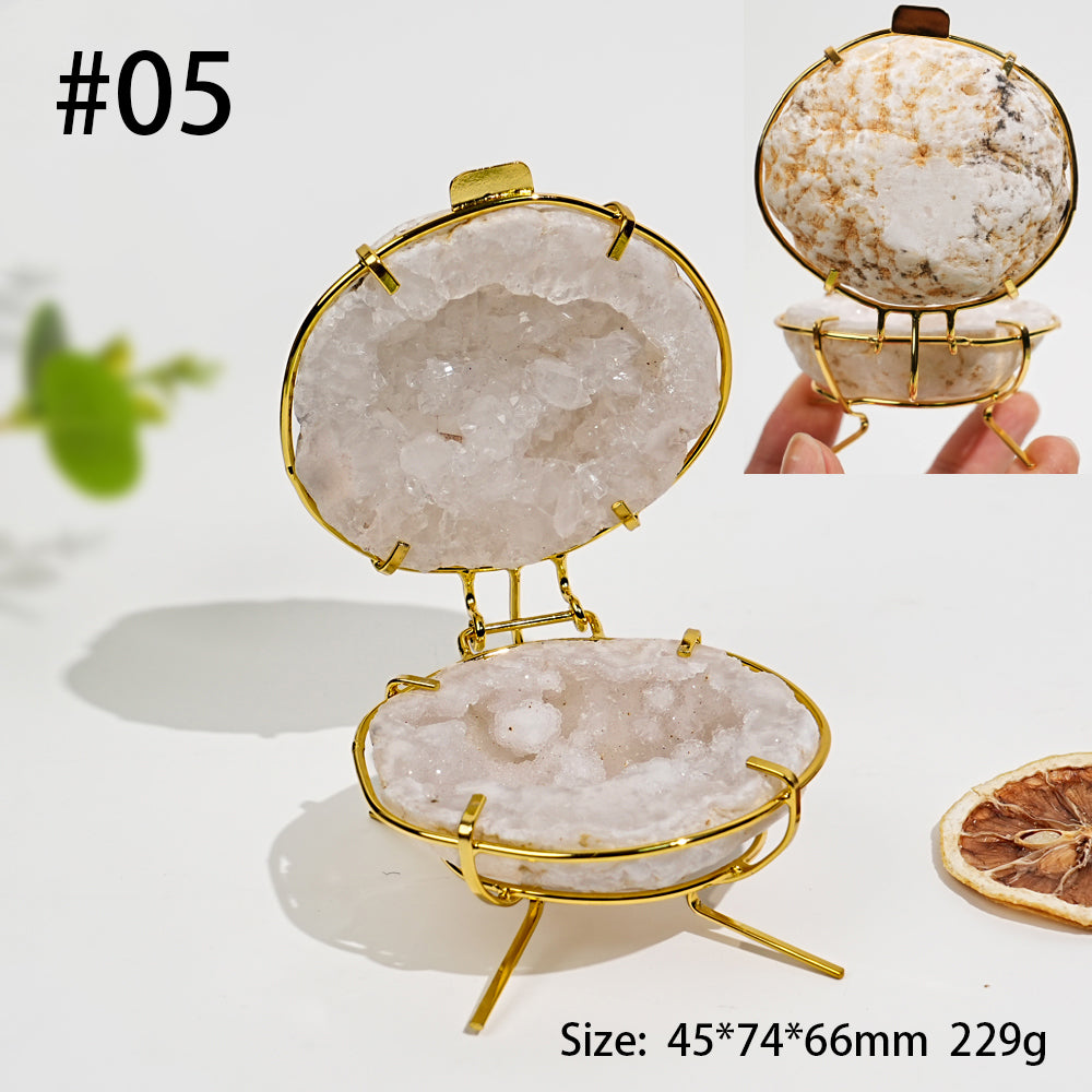 Unique,Natural Crystal Moroccan Geode Treasure Basin