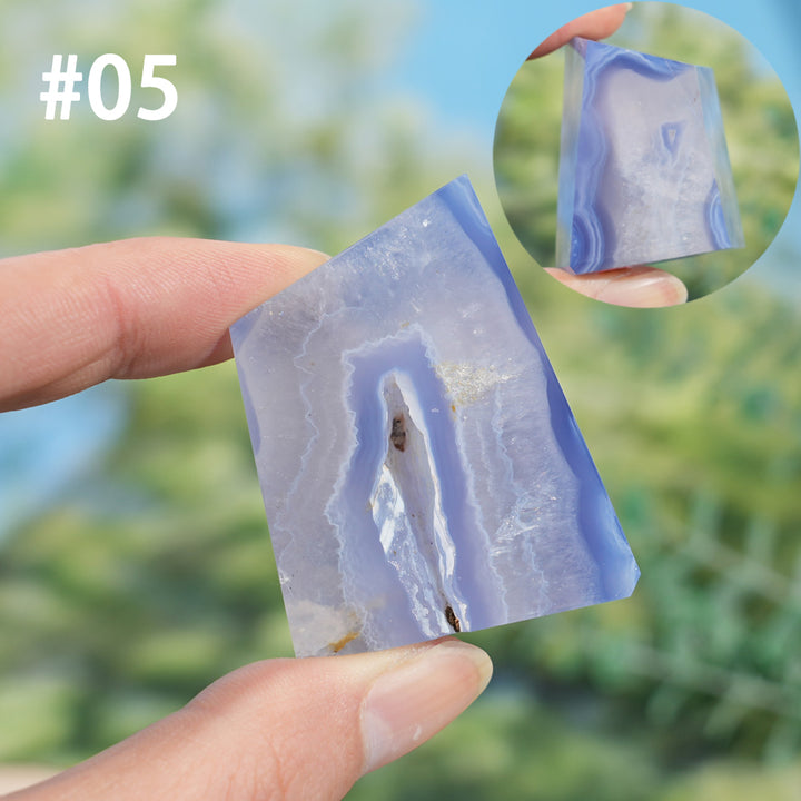 Unique, Natural Top Blue Agate Freeform