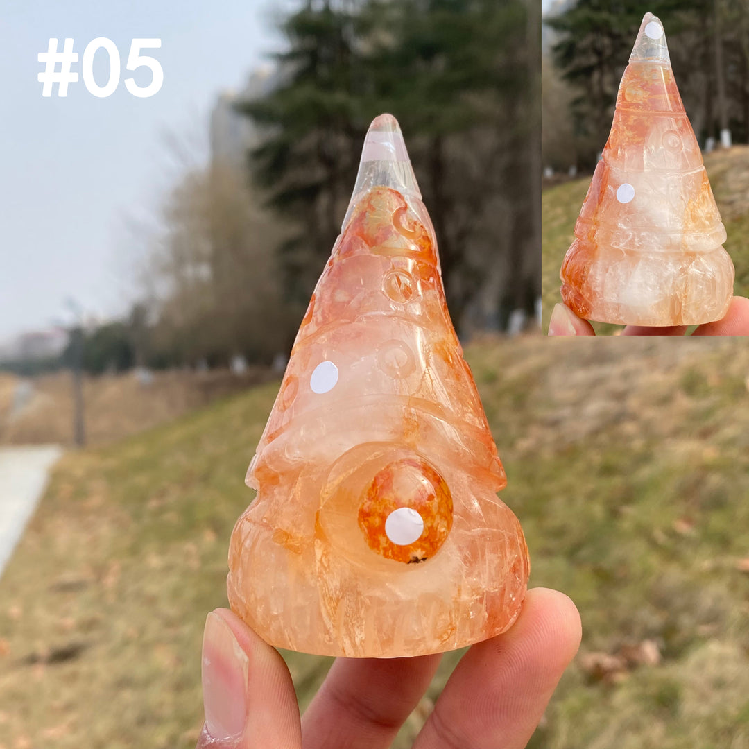 Unique,Imperfect Natural Crystal Golden Healer Gnome