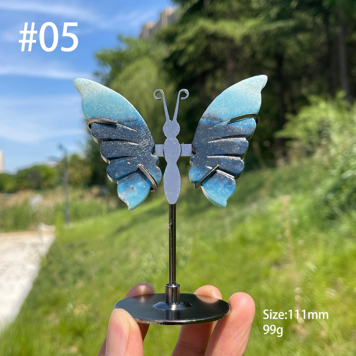 Unique,Natural Trolleite Butterfly Wings Display