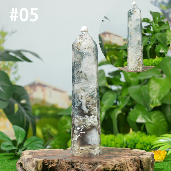 Unique, Natural Moss Agate Point