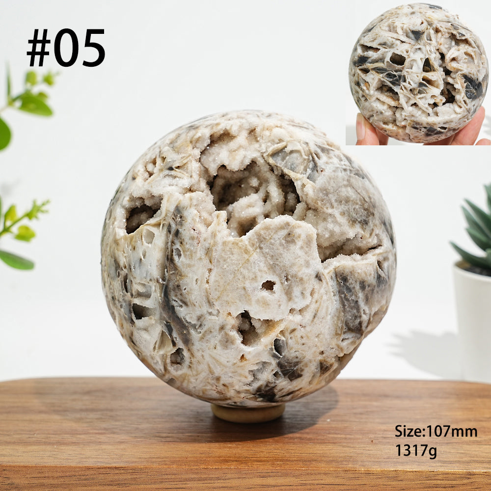 Unique,Natural Crystal Intricate Sphalerite Sphere
