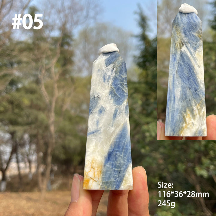 Unique,Natural Crystal Blue Kyanite Point