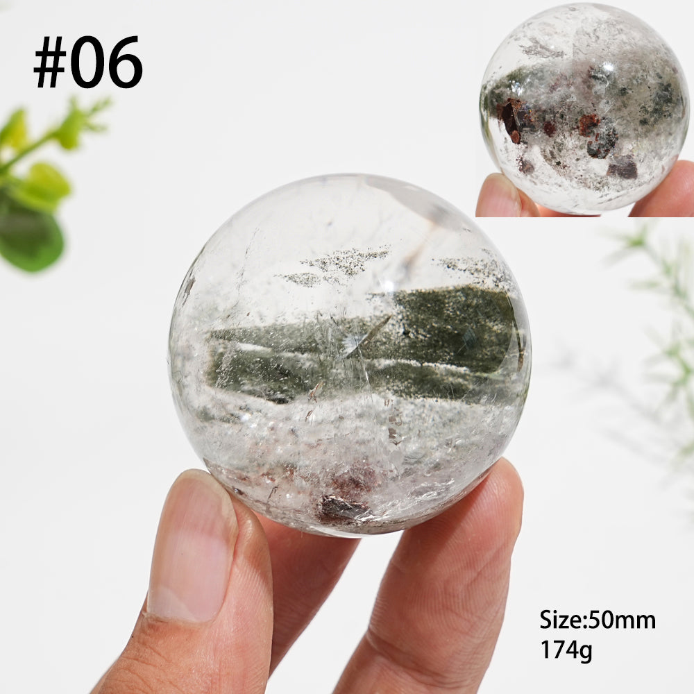 Unique,Natural Crystal Garden Quartz Sphere