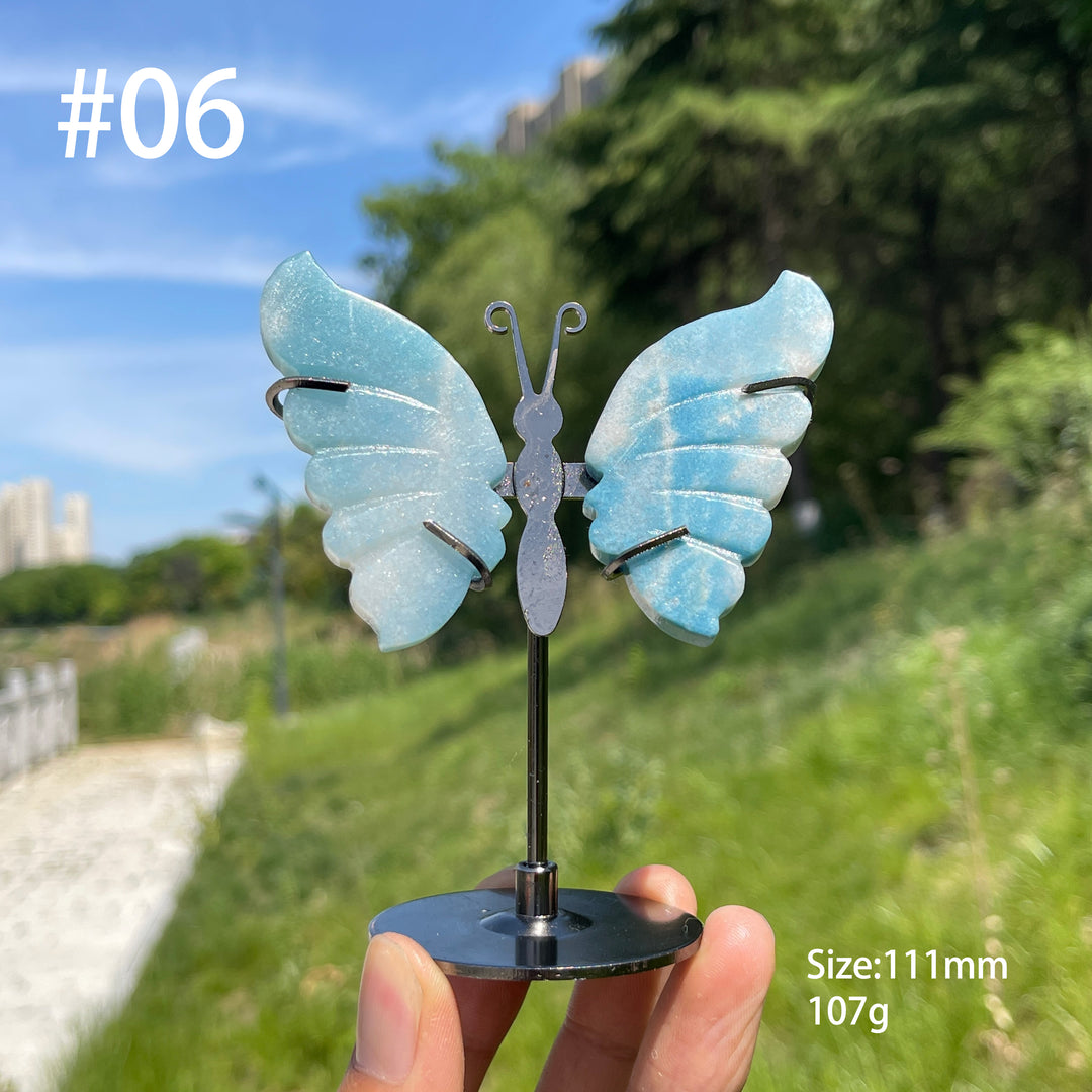 Unique,Natural Trolleite Butterfly Wings Display