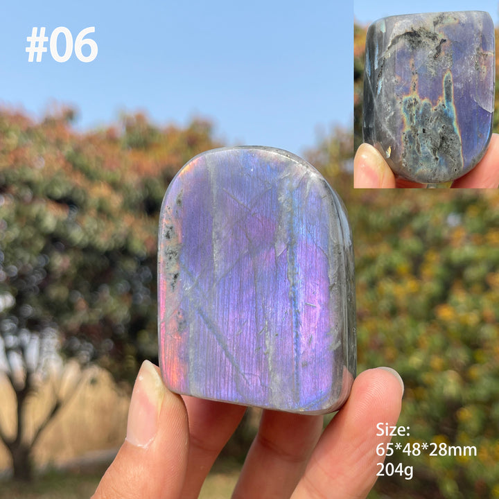 Unique,Natural Crystal Labradorite Ornament