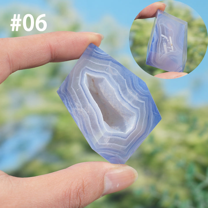 Unique, Natural Top Blue Agate Freeform