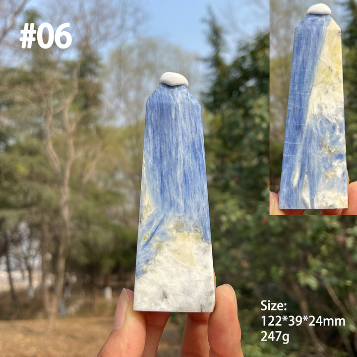 Unique,Natural Crystal Blue Kyanite Point