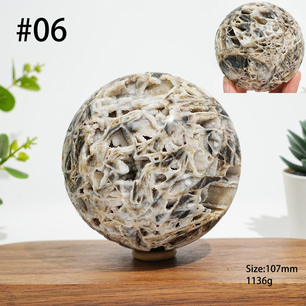 Unique,Natural Crystal Intricate Sphalerite Sphere