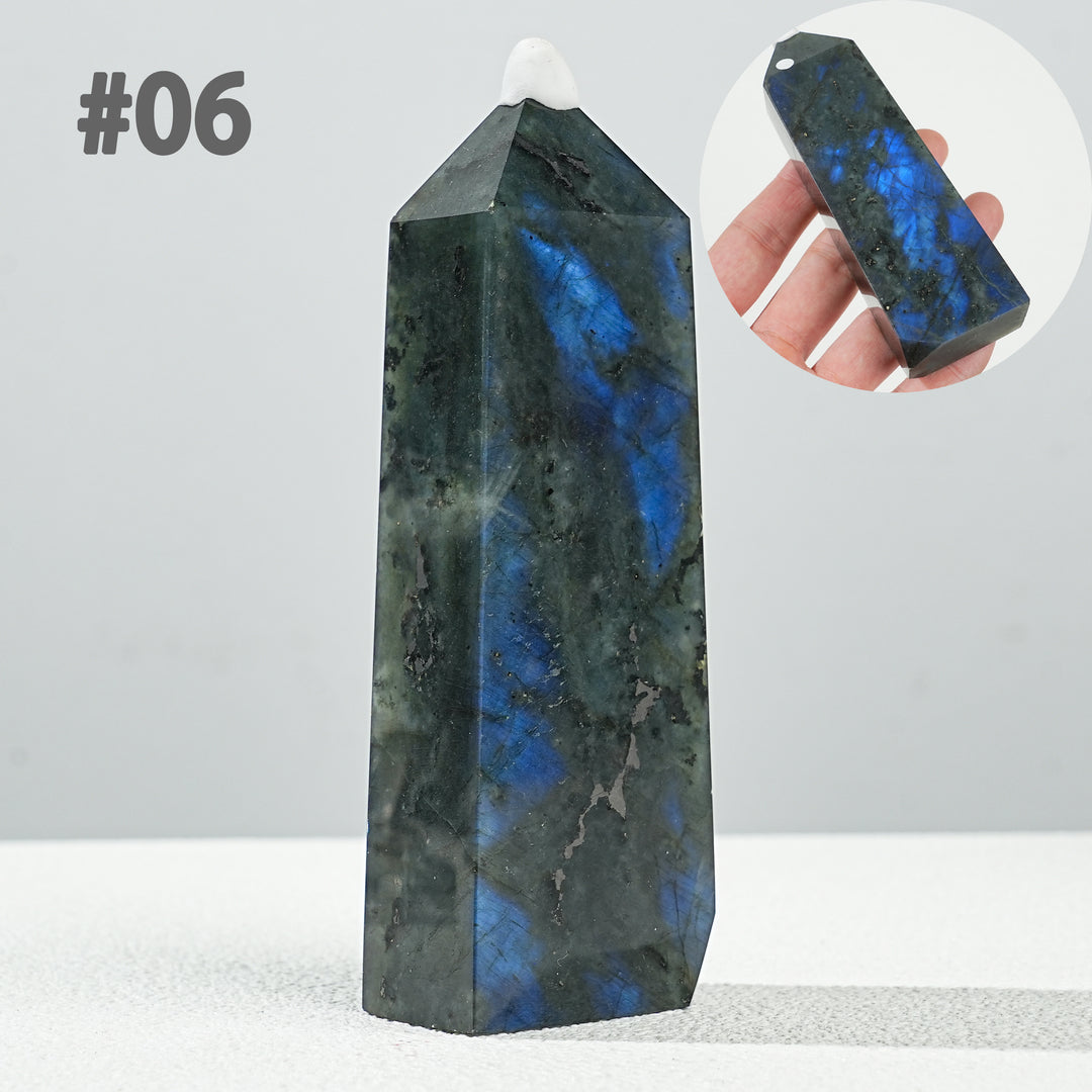 Unique, Natural Labradorite Point