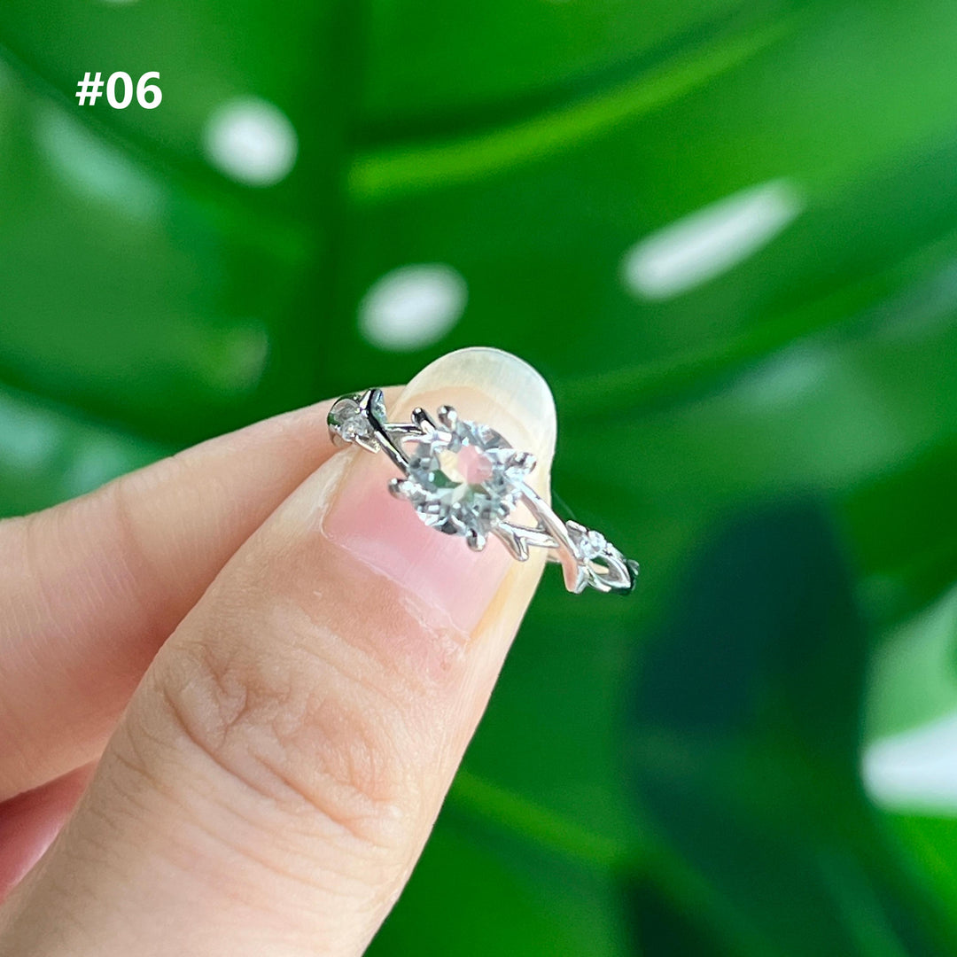 Clear Quartz Rings, S925