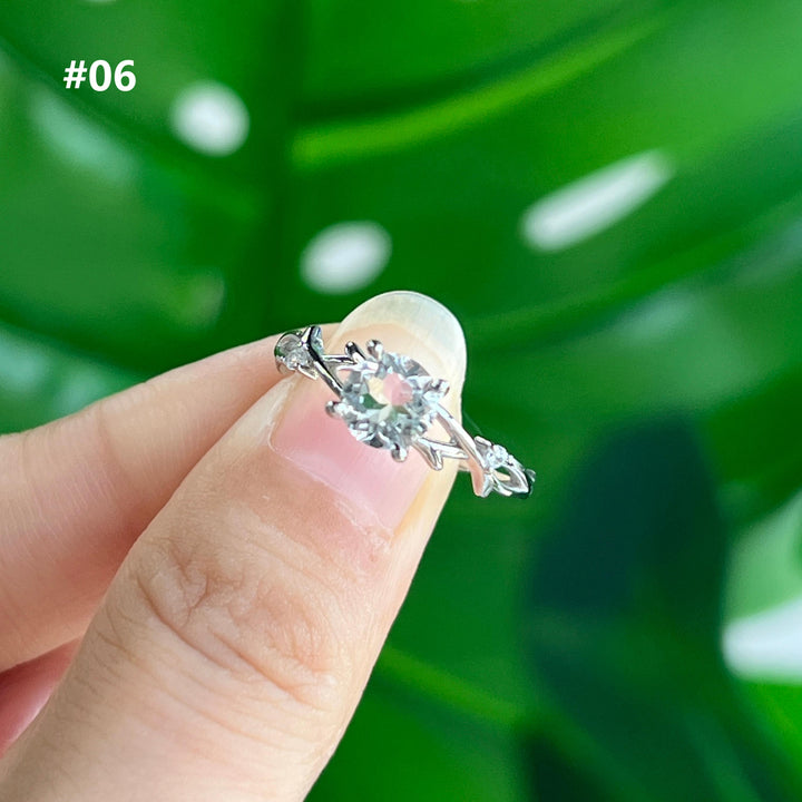Clear Quartz Rings, S925