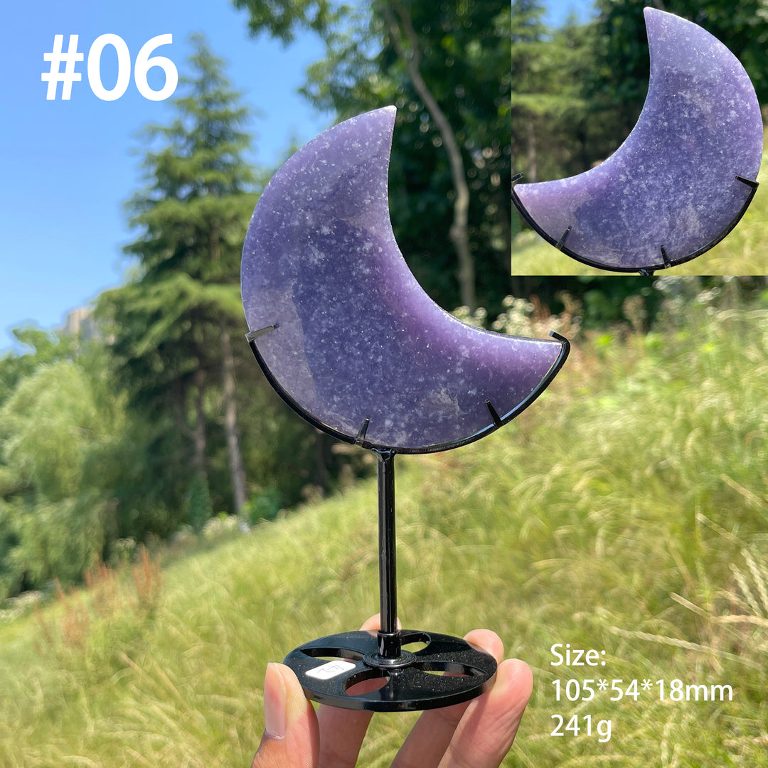 Unique,Natural Lepidolite Moon