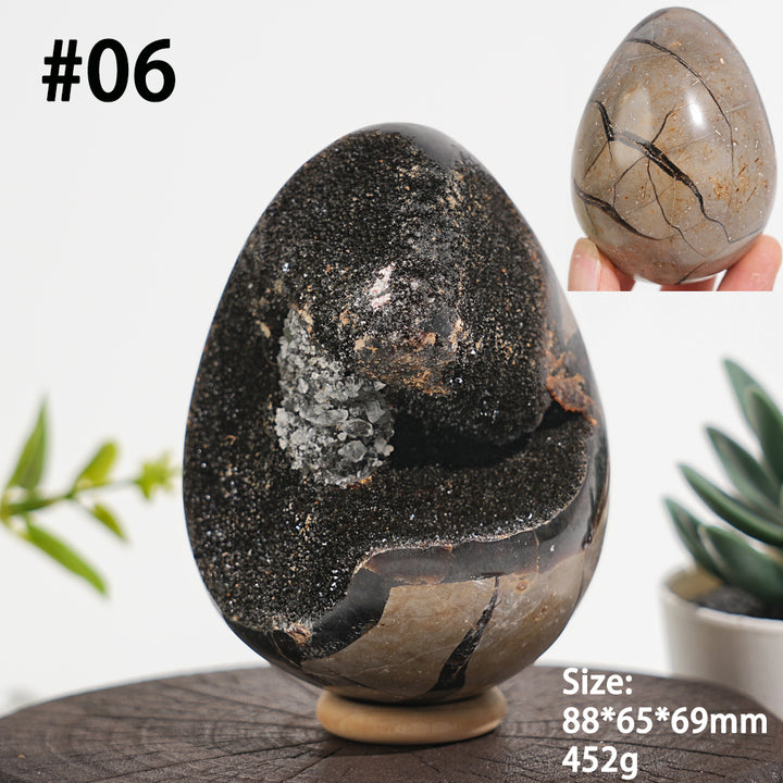 Unique,Natural Crystal Septarian Egg