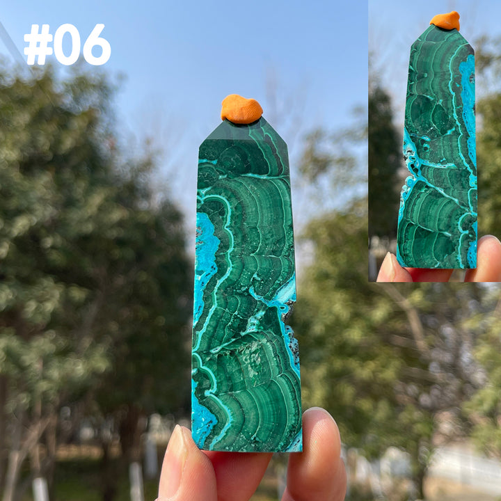 Unique,Natural Crystal Chrysocolla Point