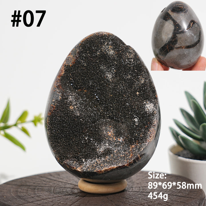 Unique,Natural Crystal Septarian Egg