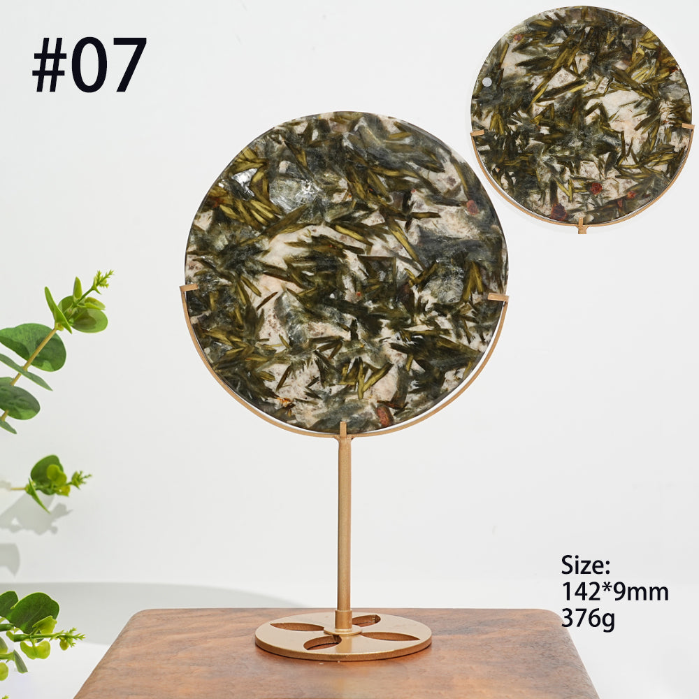 Unique,Natural Phlogopite Crystal Disc With Stand