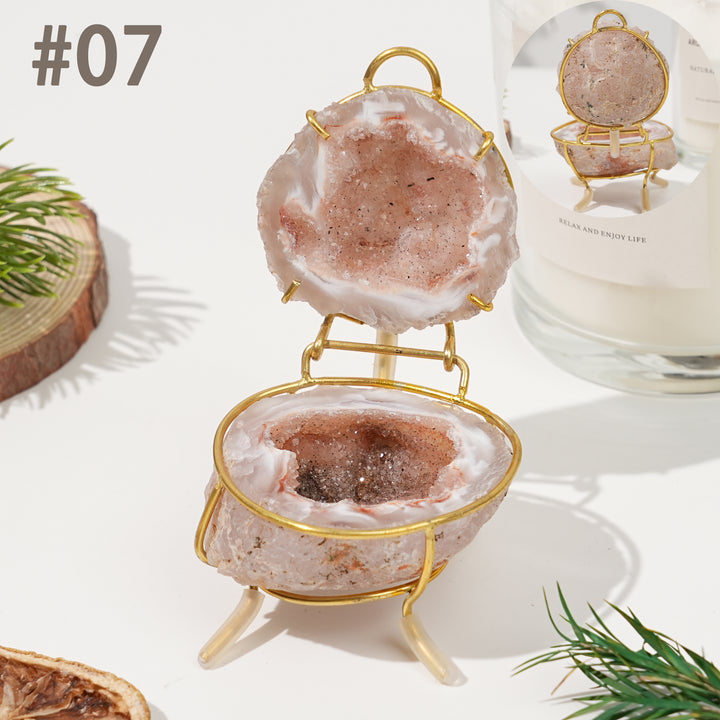 Unique, Natural Agate Geode Treasure Basin