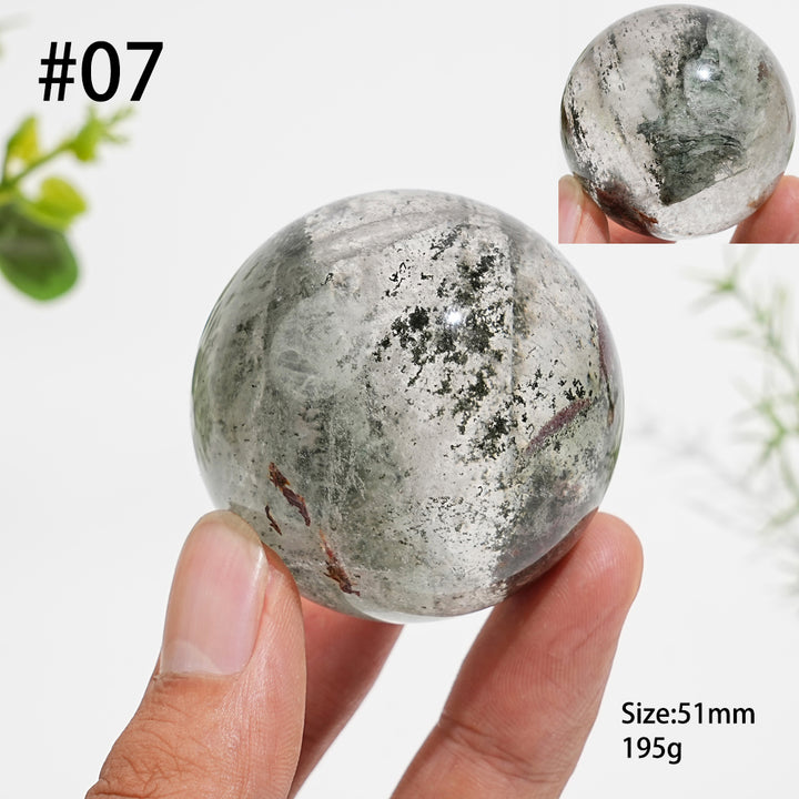Unique,Natural Crystal Garden Quartz Sphere
