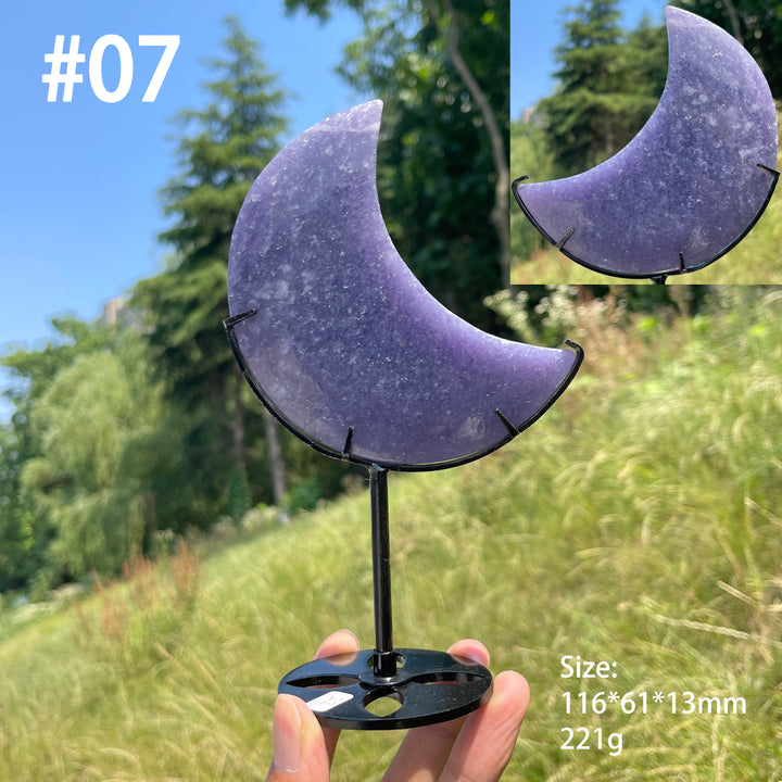 Unique,Natural Lepidolite Moon