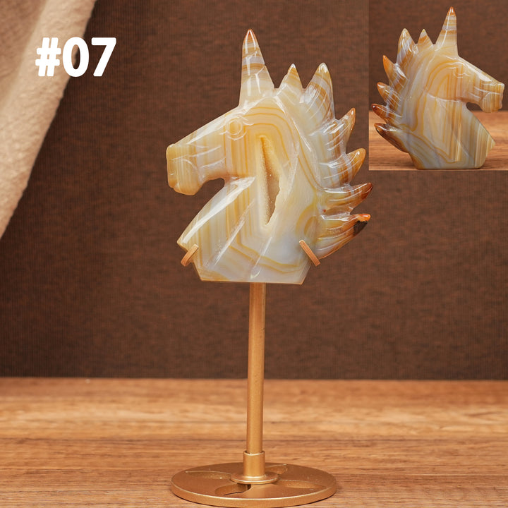 Unique, Agate Geode Unicorn