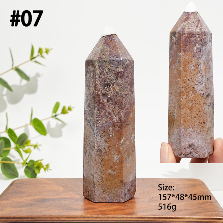Unique,Natural Crystal Ocean Jasper Point
