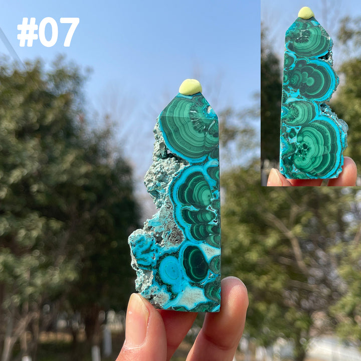 Unique,Natural Crystal Chrysocolla Point