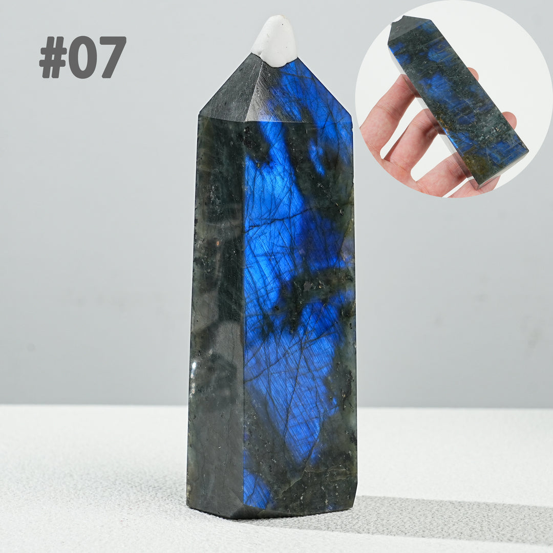 Unique, Natural Labradorite Point