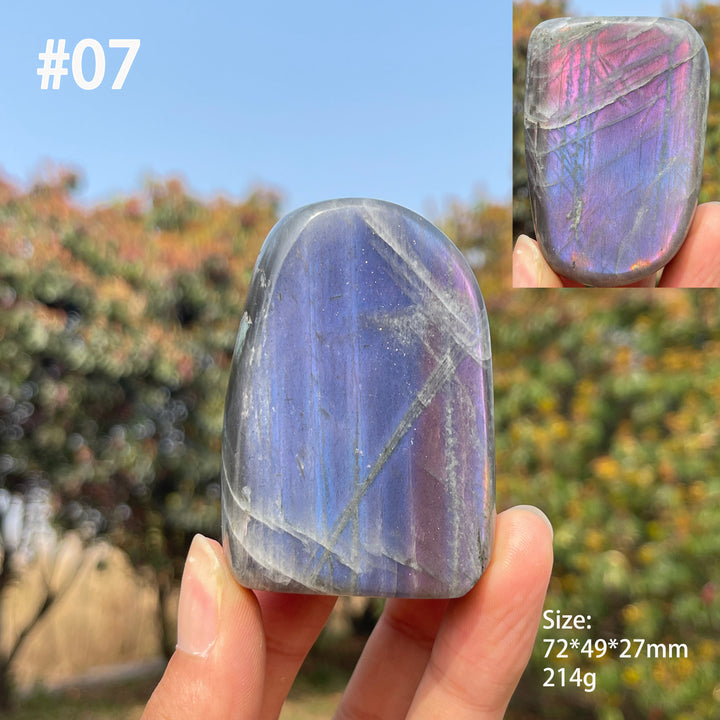 Unique,Natural Crystal Labradorite Ornament