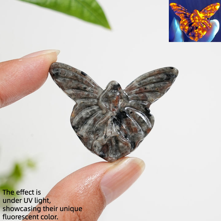 Natural Yooperlite Butterfly Fairy Carving