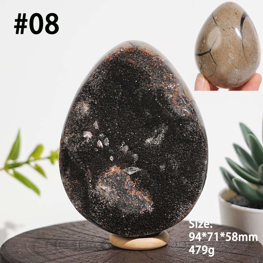 Unique,Natural Crystal Septarian Egg