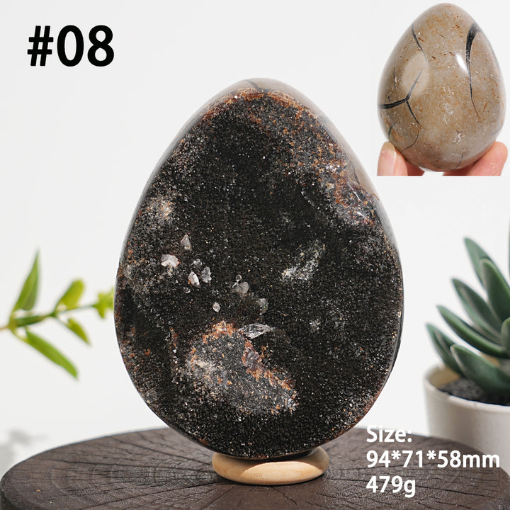 Unique,Natural Crystal Septarian Egg