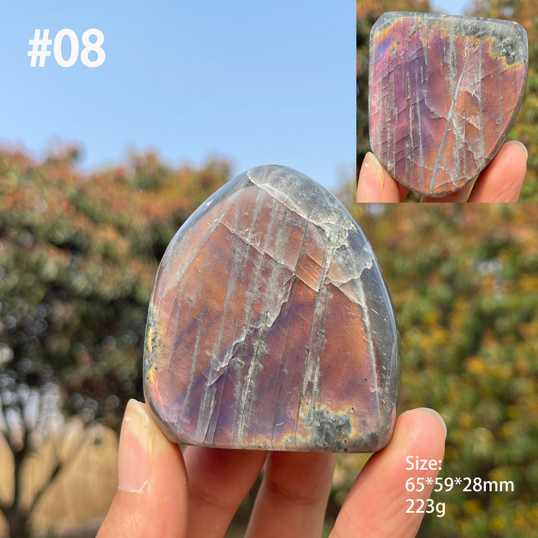 Unique,Natural Crystal Labradorite Ornament