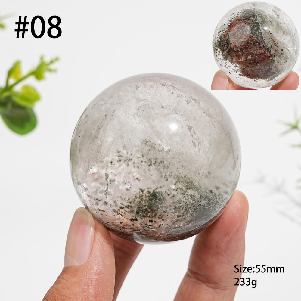 Unique,Natural Crystal Garden Quartz Sphere