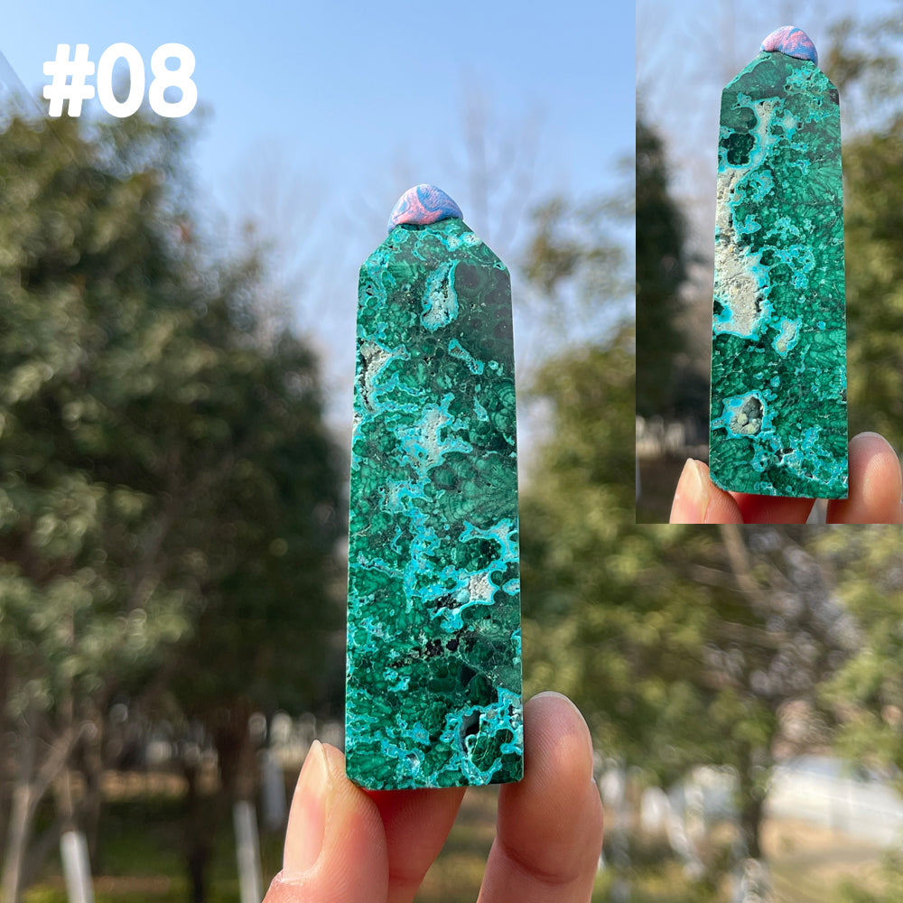 Unique,Natural Crystal Chrysocolla Point