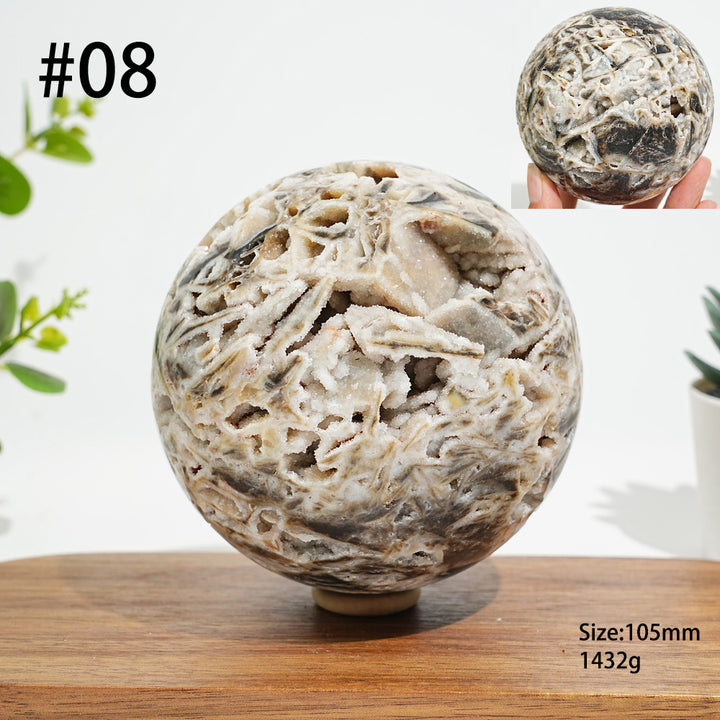 Unique,Natural Crystal Intricate Sphalerite Sphere