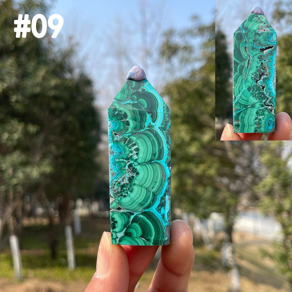 Unique,Natural Crystal Chrysocolla Point