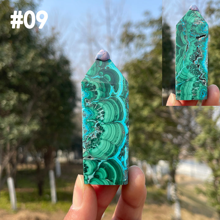 Unique,Natural Crystal Chrysocolla Point