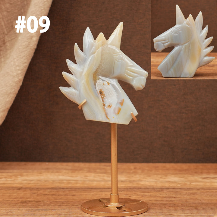 Unique, Agate Geode Unicorn