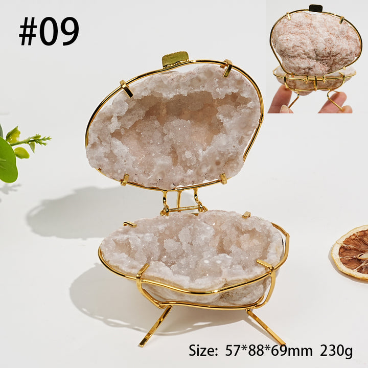 Unique,Natural Crystal Moroccan Geode Treasure Basin